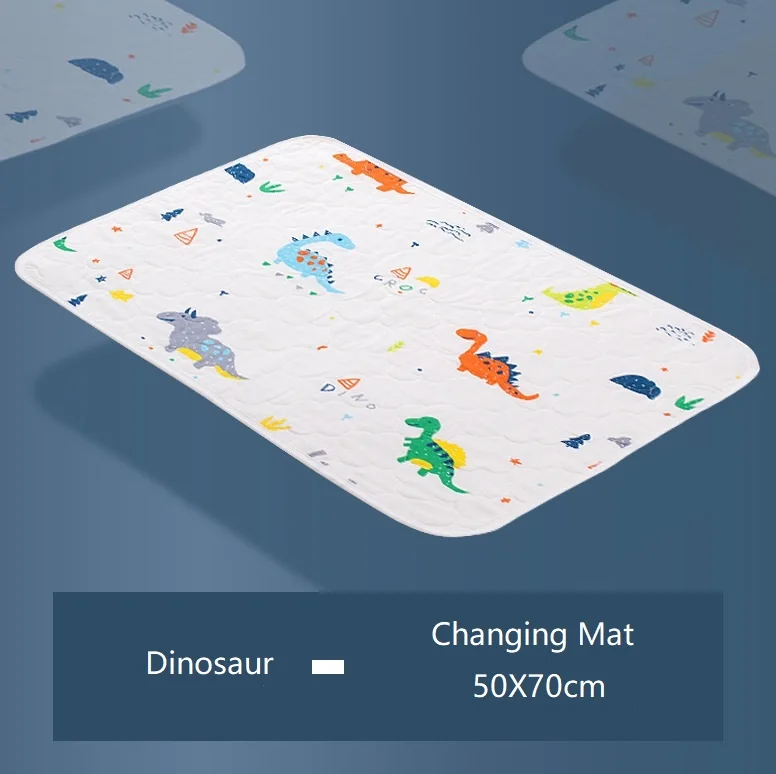 Dinosaur 50X70cm Пеленальный Коврик, детская Пеленка, Портативная сумка для подгузников, водонепроницаемый клатч, пеленка для младенцев, пеленка, подушечки, простыня, аксессуары для стола - Цвет: Dinosaur 50X70cm