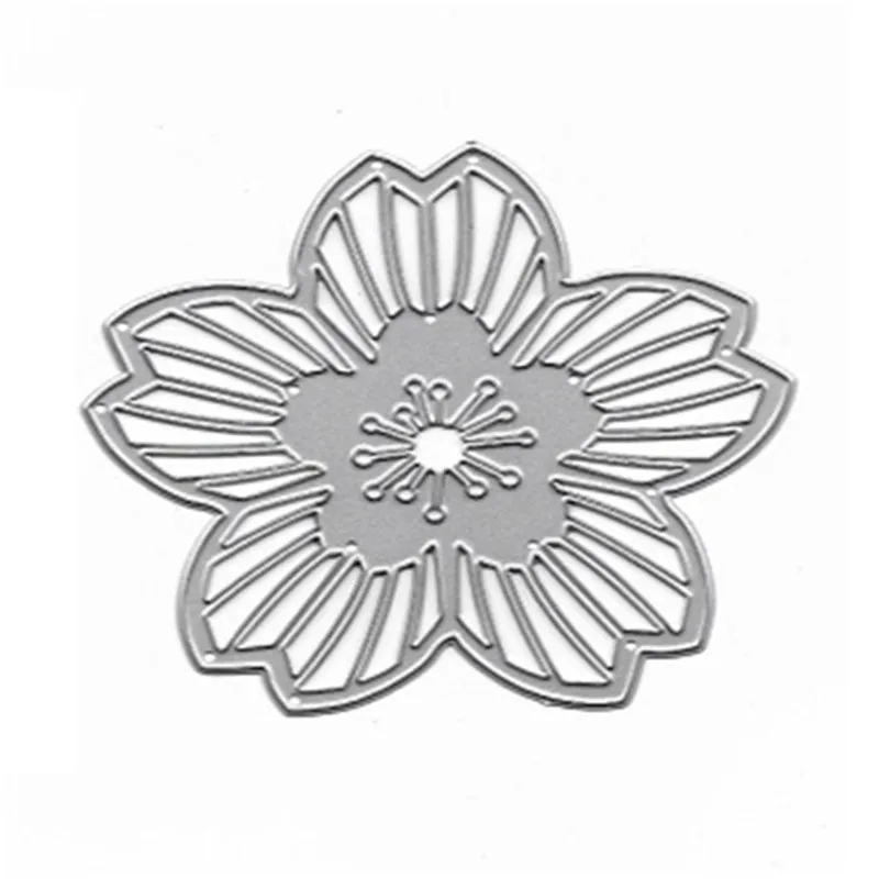 Grite 2019 Новая рамка с цветами лотоса металлические стальные трафареты для пресс