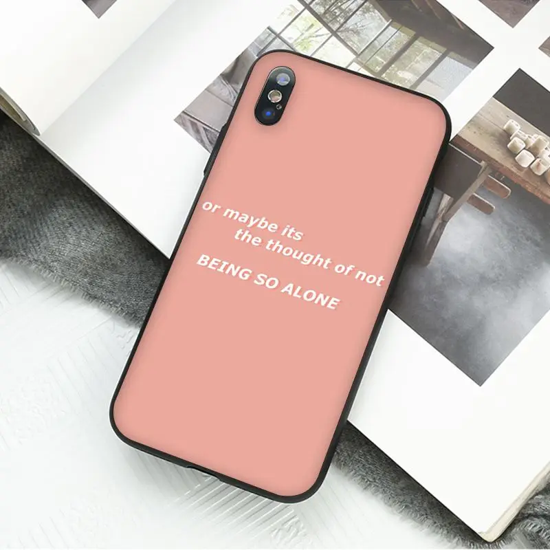 Yinuoda Винтажный Розовый эстетический песенок, черный чехол для телефона Apple iPhone 8 7 6 6S Plus X XS MAX 5 5S SE XR, чехлы - Цвет: A16