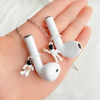 anti lost earphone chain astronaut spaceman prevent falling plastic alloy necklace glasses chain adult trend jewelry accessories