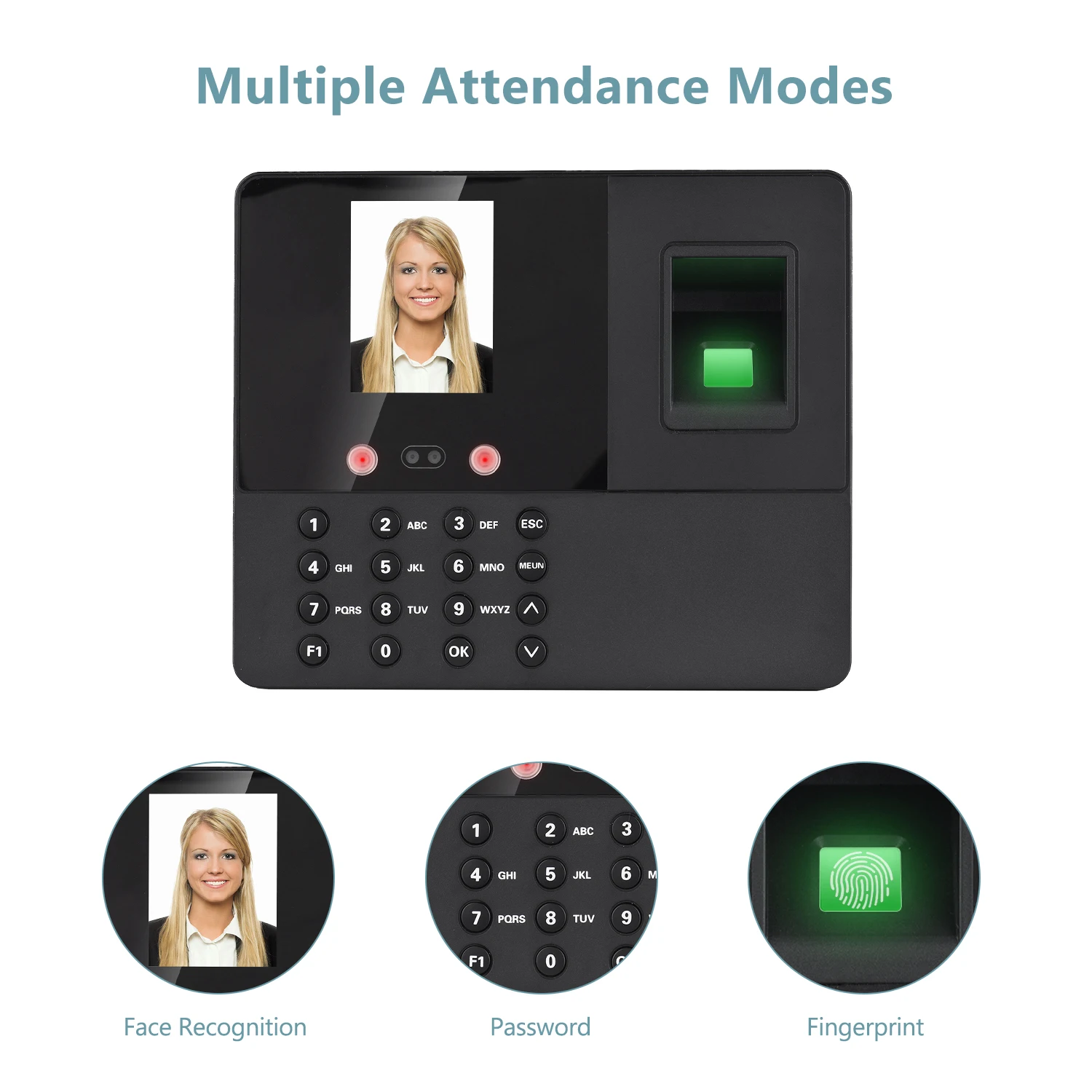 Биометрический прибор для распознавания отпечатков лица и паролей система