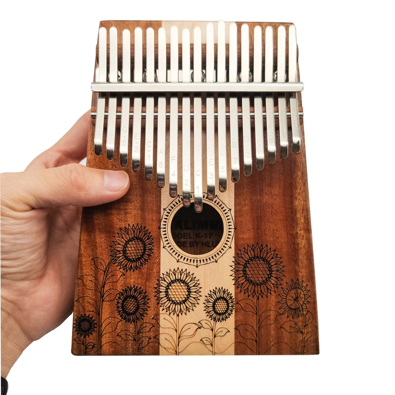 Килимба hlру из акации и клена 17 клавиш клавиатура массива дерева музыкальные