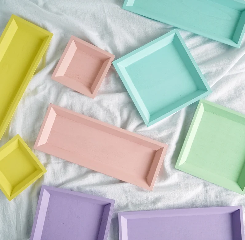 Поднос для хранения макарон в скандинавском стиле Настольный поднос с ручной