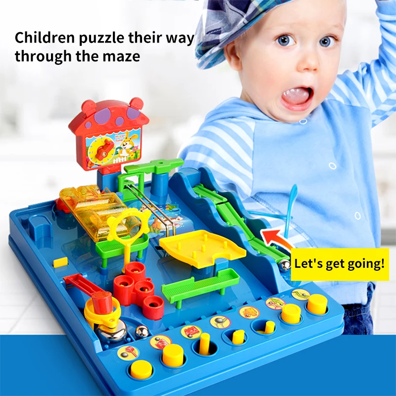 

Intellectual ball Waterpark Adventures Montessori desktop game Child Education Toys Water Park Fun and Maze Toy for kids Gift