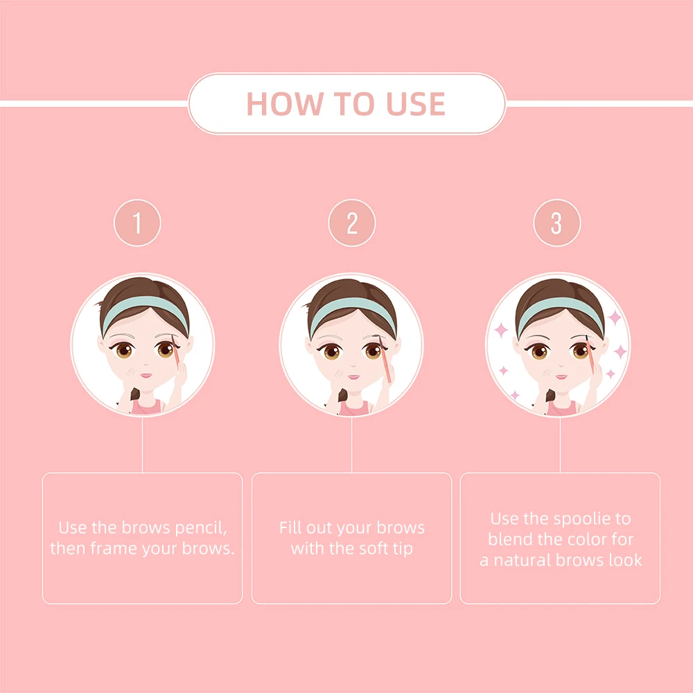 

Y.O.U The Simplicity Brow Styler eyebrow Pen Eyebrow Pencil Cosmetics Long Lasting Makeup Natural Dark Brown Liquid Pen