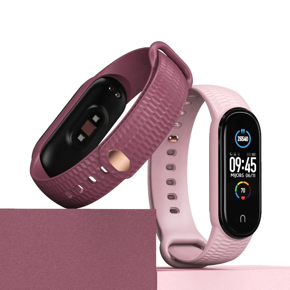 Браслет силиконовый для Mi Band 5 6 7 наручный Для Xiaomi Correa Smart 4 | Электроника