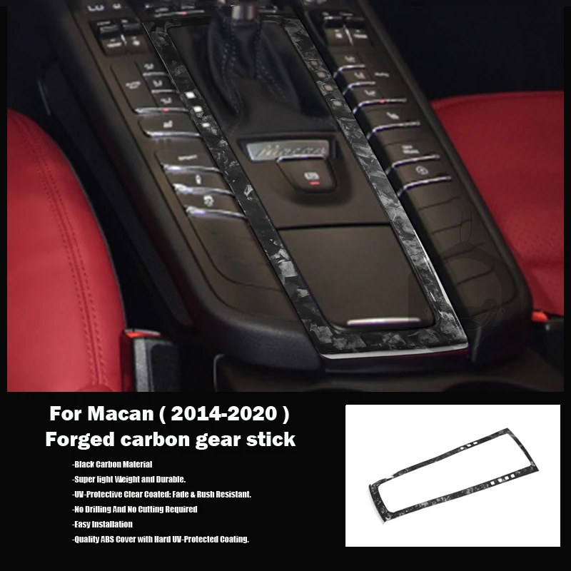 

Forget Carbon fiber Car interior Central control gear box For Porsche Macan 2014-2020