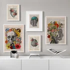 Настенная Картина на холсте с изображением Человека, сердца, мозга, легких, скандинавские плакаты и принты, настенные картины для гостиной, офиса, врача