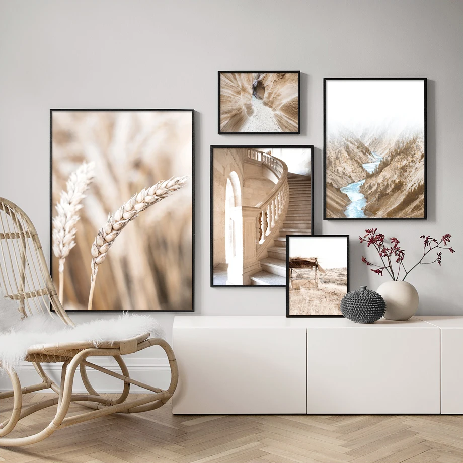 Настенная Картина на холсте с изображением мусульманской мечети гор долины