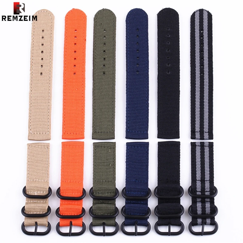 Ремешок нейлоновый для НАТО повседневный плетеный браслет в стиле милитари с