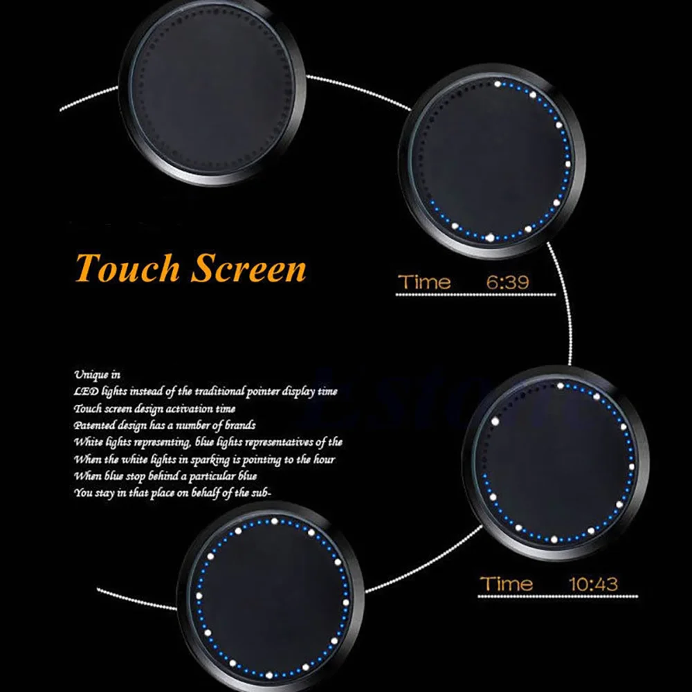 Модные Простые Водонепроницаемые кожаные кварцевые Смарт часы креативная
