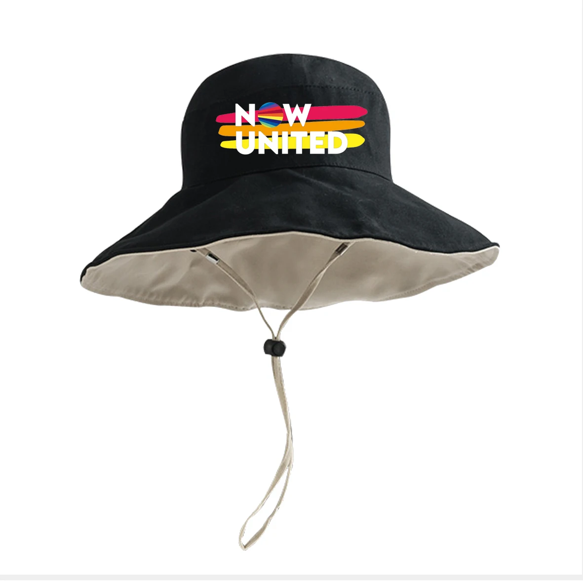 

NOW UNITED 100% Cotton Women's Bucket Boy Girl Outdoor Travel Beach Sun Hat Panama 2021 Fashion Reversible Hat Caps Bucket Hat