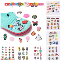 lovely cartoon kinds of type garden shoes charms buckle clog fit wristbands croc shoe decorations