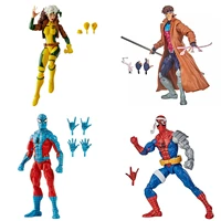 marvel legends vintage retro the uncanny x men gambit rogue spiderman web man cyborg spider man 6 action figure toys doll loose