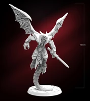 100mm resin model devil warrior figure sculpture unpainted dw 031