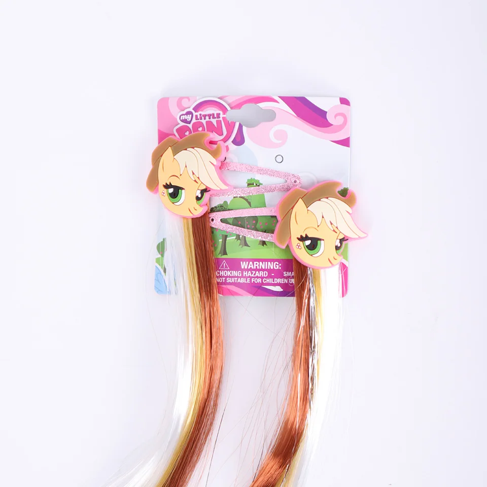 J-ZM Детские заколки My Little Poni мультяшная заколка для волос с длинными разноцветными волосами, заколка для волос, милые детские аксессуары для волос - Цвет: J-ZM