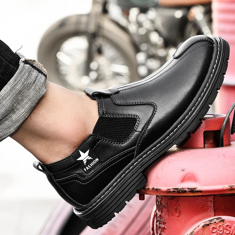 Men Loafers Leather Casual Shoes Men Moccasin Footwear Flat Peas Shoes Driving Boat Shoes Male Classical Summer%09825