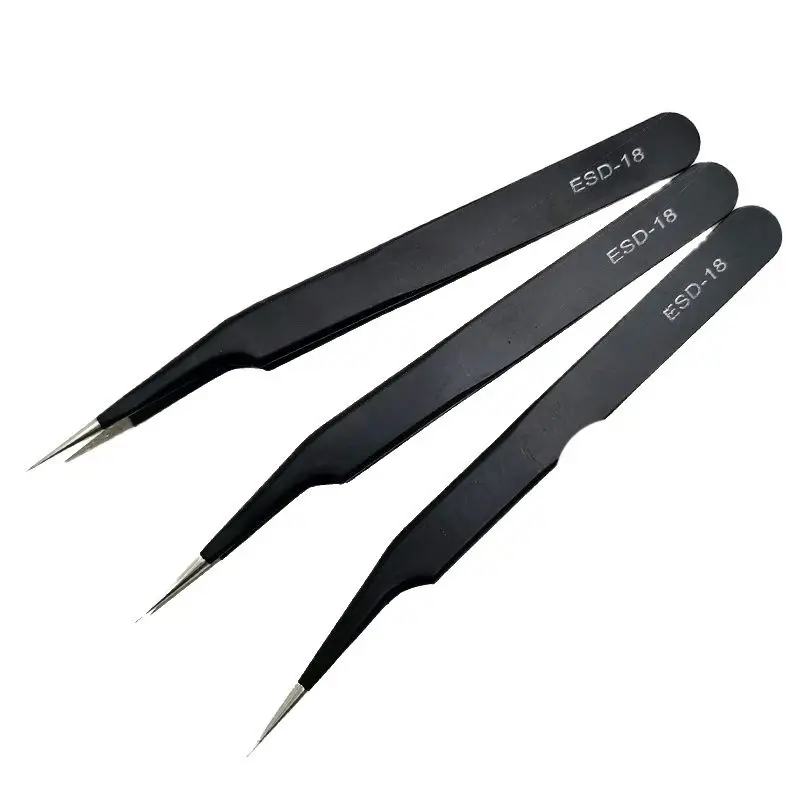 ESD-18 Анти-статический ручные инструменты прецизионный Пинцет электроники iс чип