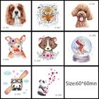 5 шт.упак. 6x6 см Новые водонепроницаемые фотообои с животными