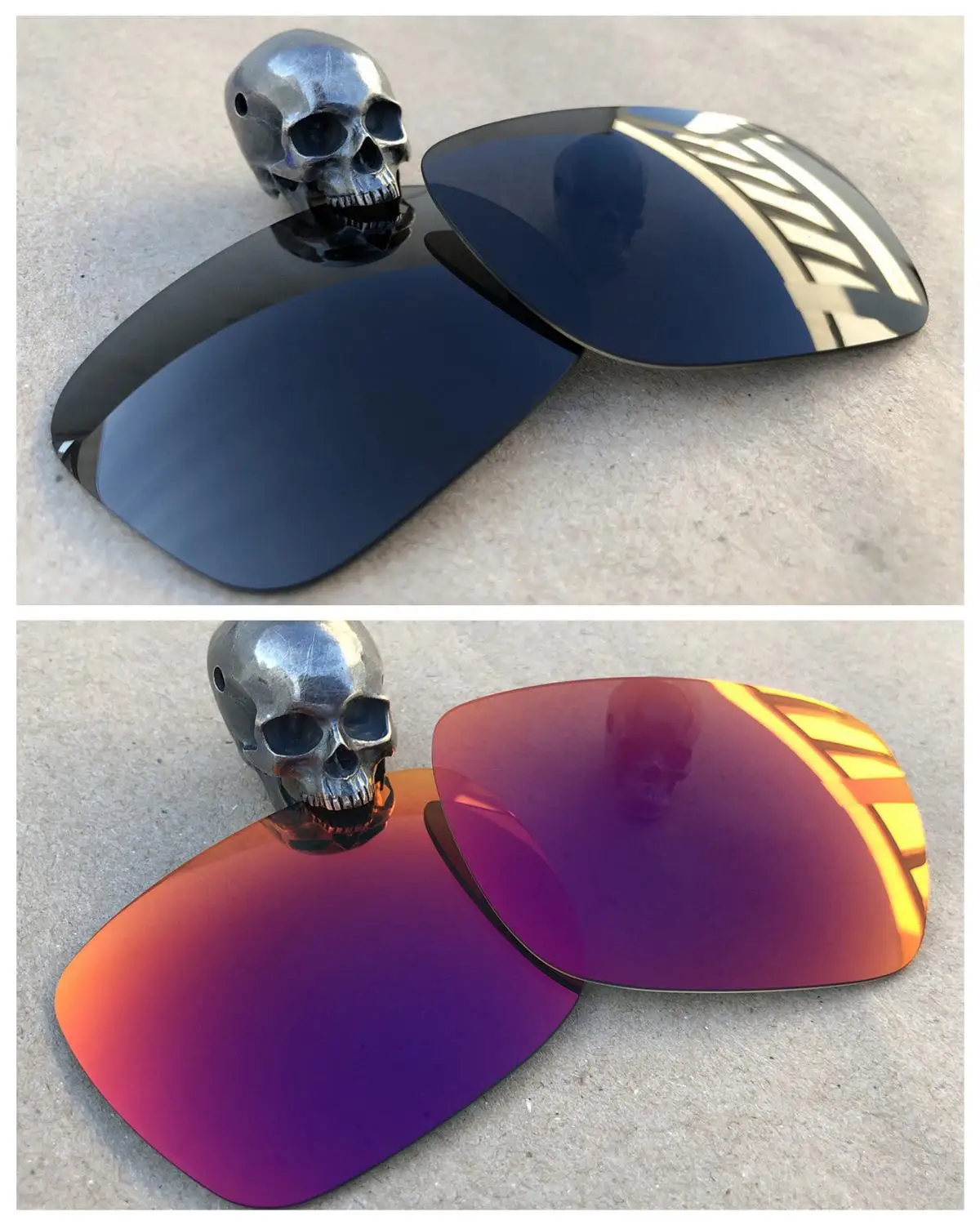 Purple Red and Black Firtox настоящие поляризованные улучшенные Сменные линзы для солнцезащитных очков-солнцезащитных очков(только линзы)-несколько вариантов - Цвет линз: Purple Red and Black