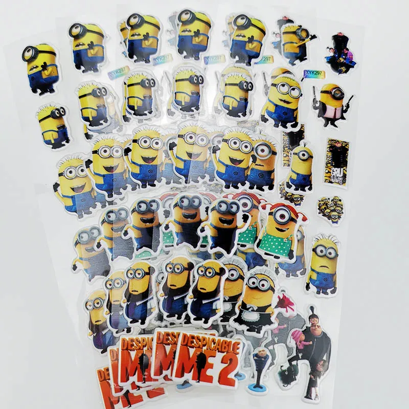 Супер мульти дизайн 3D пышный пузырь мультфильм Принцесса Кошка наклейки фрукты