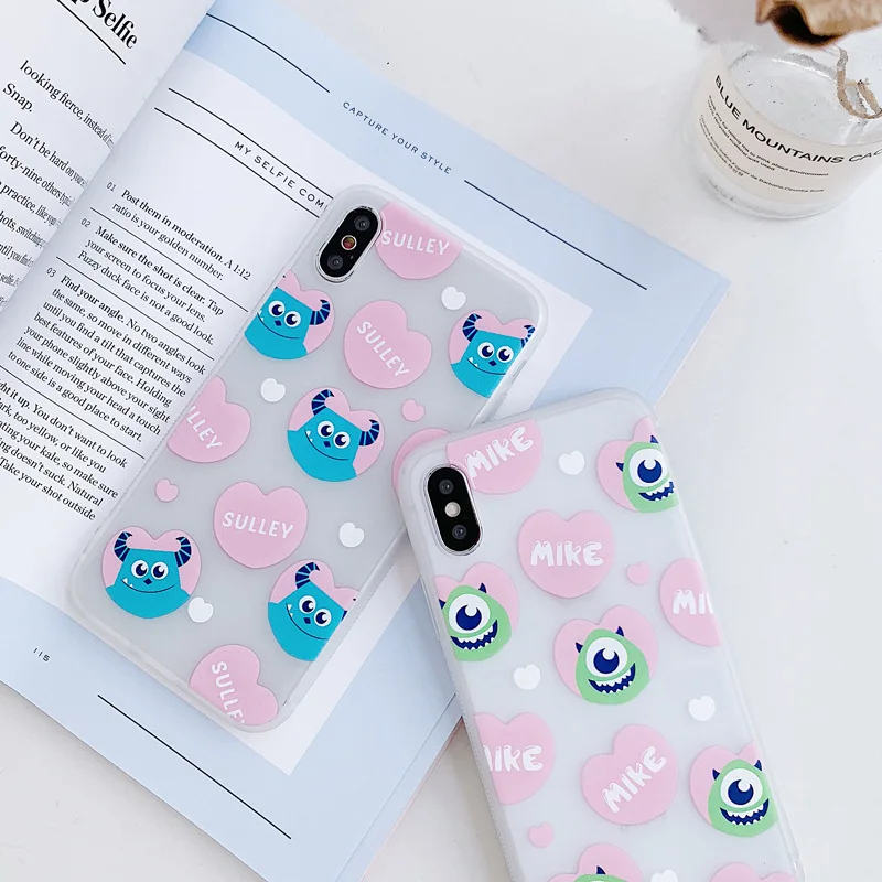 

Disney cartoon monster big eyes original phone case for iPhone 6S/7/8P/X/XR/XS/XSMAX/11/12Pro/12min Phone girl for iPhone 6P 6sp