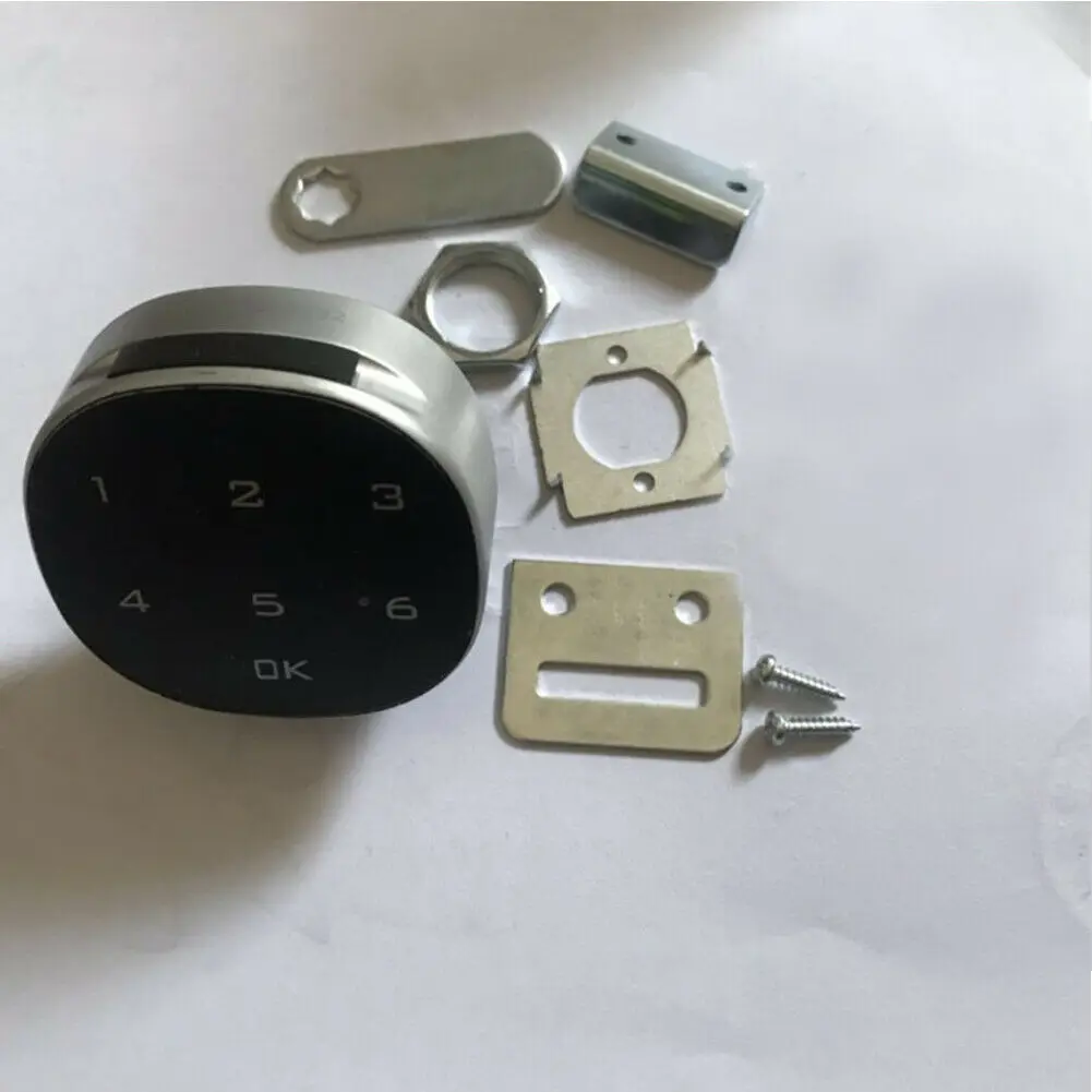 

Touch Screen Digital Password Security Lock Wood Cabinet Keypad Drawer Office Electronic Lock With Lock Buckle& Mounting Screw