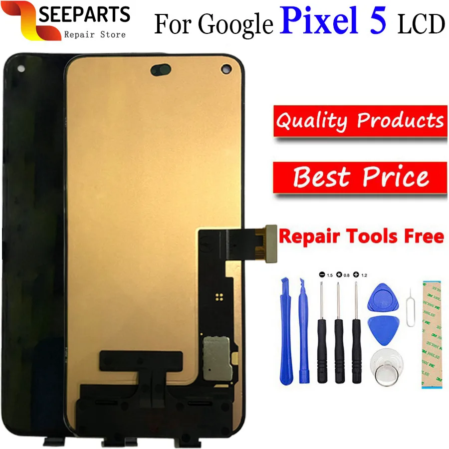 Pantalla LCD 5A para Google Pixel 5, montaje de digitalizador con pantalla t&aacute;ctil, reemplazo GD1YQ, GTT9Q, Pixel 5A pixel5-0
