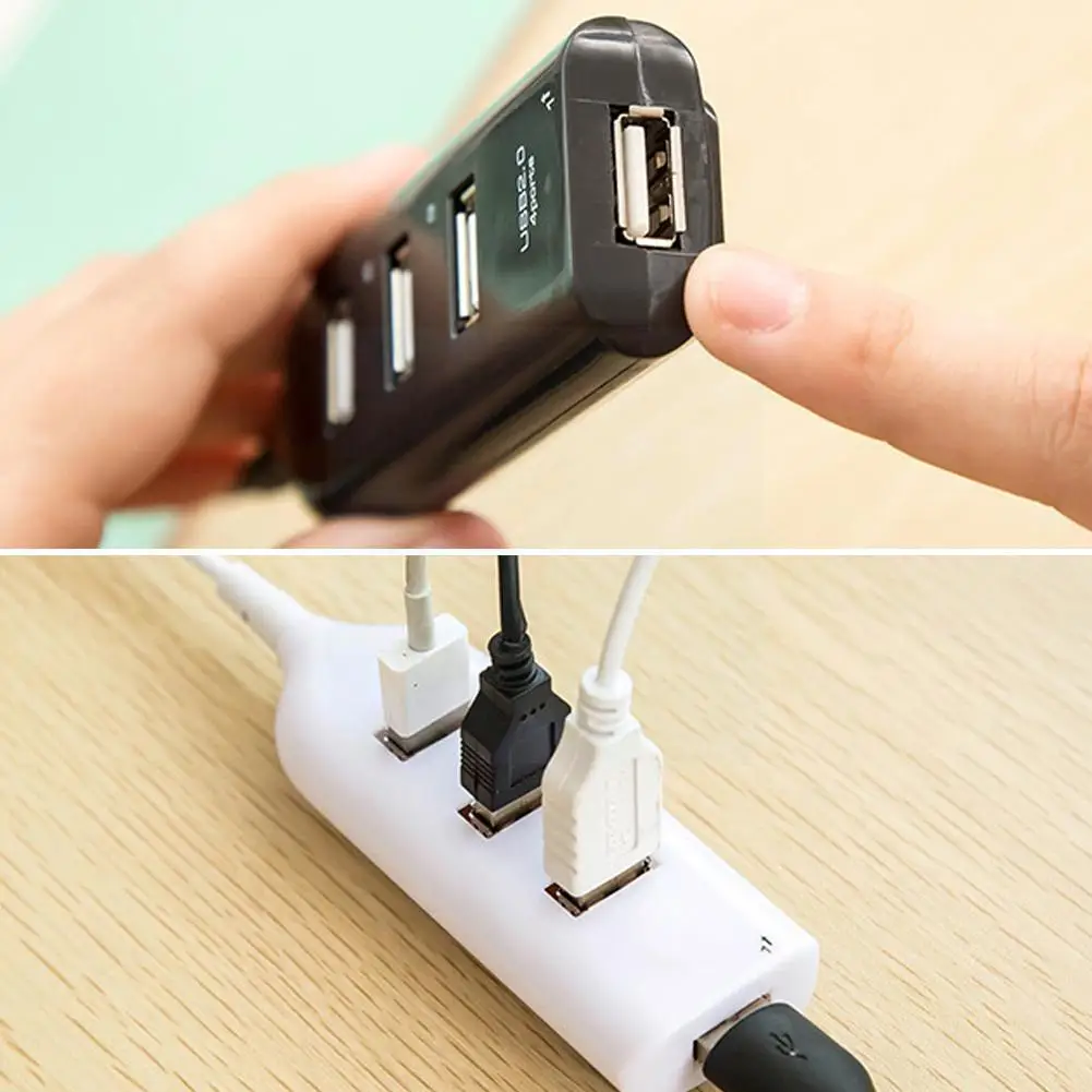 

Разветвитель USB 2,0, универсальный разветвитель, 4 порта с кабелем, высокоскоростной мини-концентратор, адаптер для ноутбука Y3F4