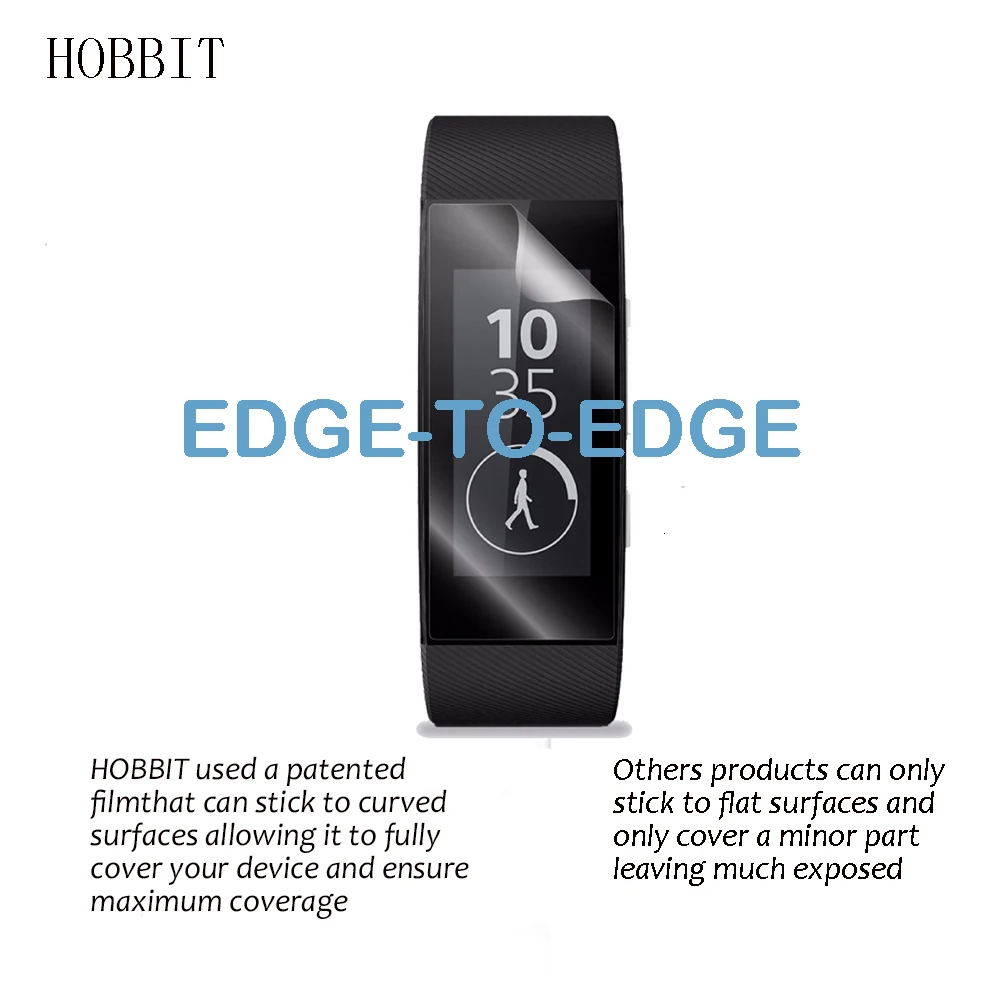3 шт. в упаковке для sony SmartBand Talk SWR30 с полным покрытием из мягкого ТПУ Защитная пленка для экрана с защитой от отпечатков пальцев на весь экран Смарт-браслет