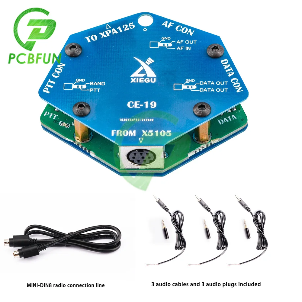 

Оригинальная плата расширения интерфейса данных Xiegu CE-19 CE19 для XIEGU X5105 G90 G90S ACC PTT XPA125