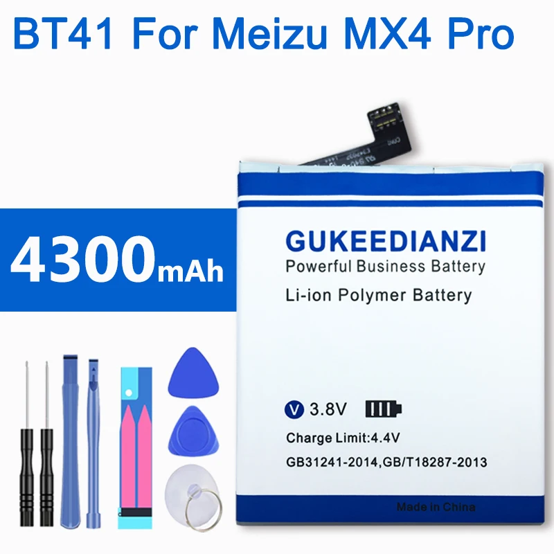 2019 Новый BT41 4300 мАч аккумулятор для Meizu Meizy MX4 Pro MX4pro литиевые перезаряжаемые