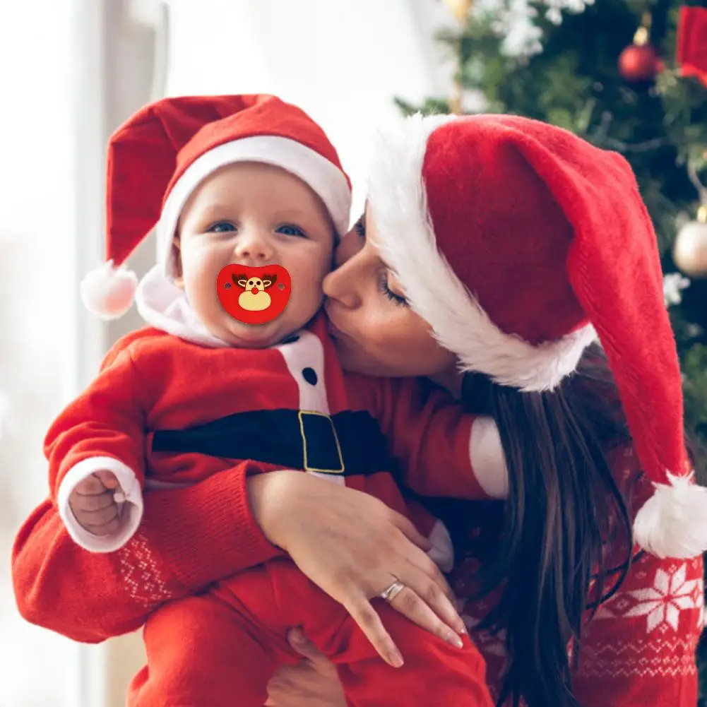 Детская соска уникальная милая рождественская пустышка с сантой мягкая