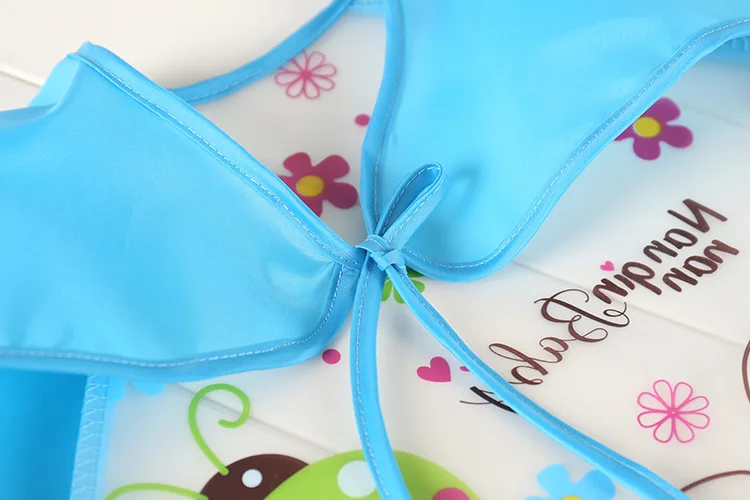 Cute Baby Bibs Waterproof Long Sleeve Apron Children Feeding Smock Bib Burp Clothes Soft Eat Toddler Baberos Bavoir Clothing | Детская