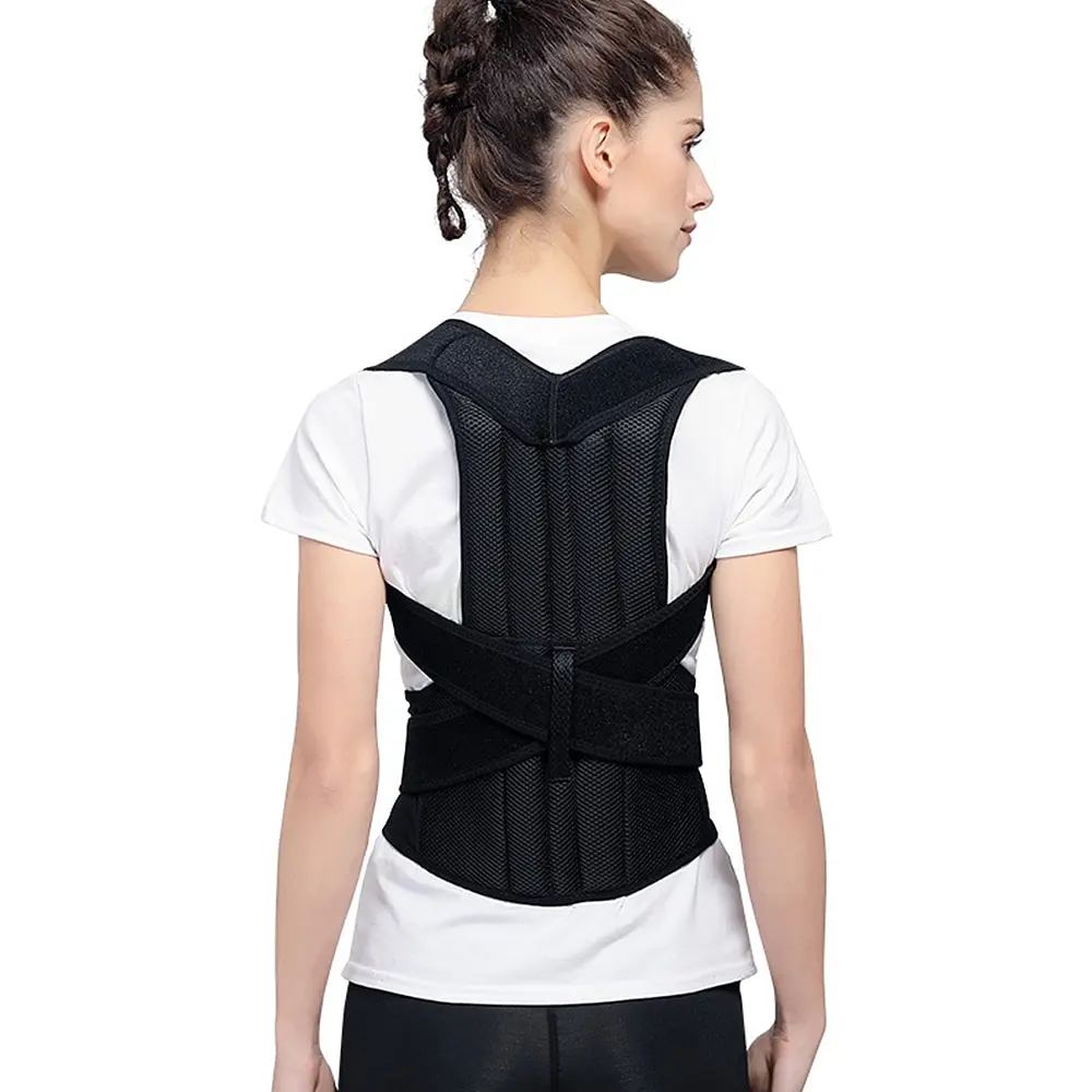 2019 Adjustable Back Posture Corrector Shoulder Relief Brace Lumbar Upper Lower Support Strap Belt Men Women | Спорт и развлечения