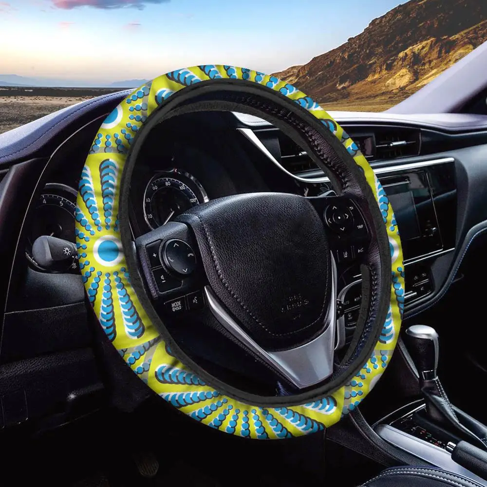 

INSTANTARTS fashion steering wheel cover gift for men easy to install steering wheel cover for women luxury design Fashion Gift