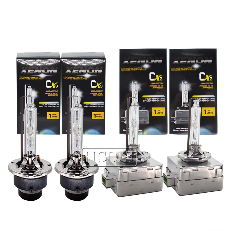 HCDLT 2PCS HID Xenon Headlight Bulb D1S D2S D3S D4S D1 D2 D3 D4 Car Headlamp Light 35W 55W 6000K 4300K 8000K Auto Lamp - купить по