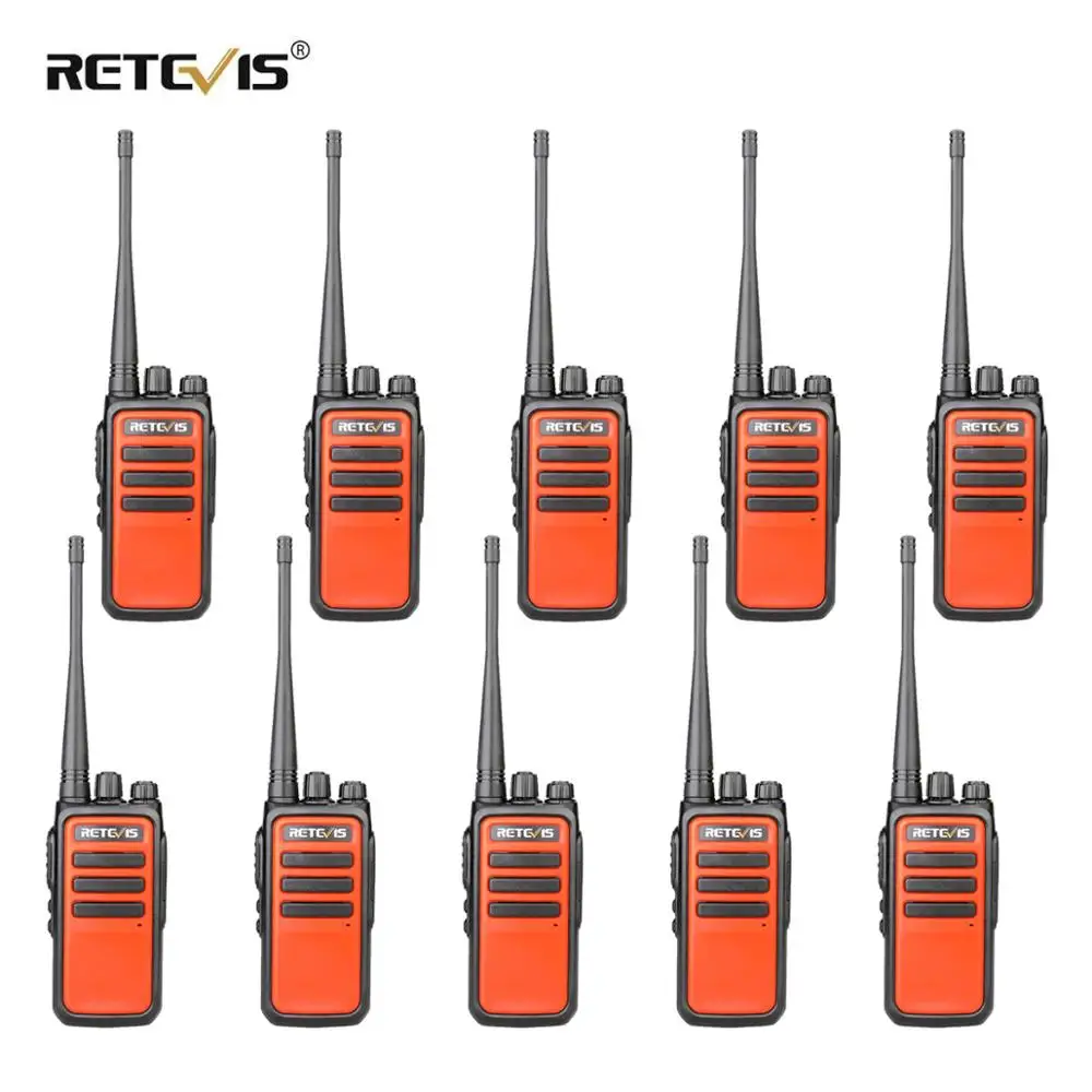 

10pcs Retevis RT666/RT66 Walkie Talkie PMR Radio UHF PMR 446 VOX USB Charging 2 Way Radio Transceiver Comunicador Walkie-Talkie