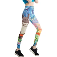 sport leggings women yoga pants workout fitness clothing jogging running pants gym tights stretch print sportswear yoga leggins