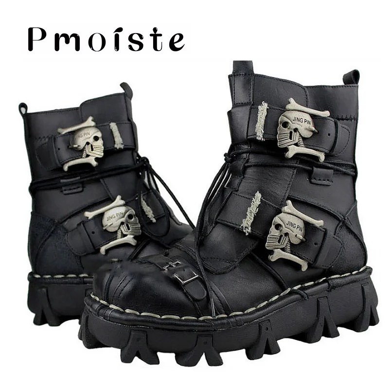 Военные ботинки размера плюс 11 5 16 мотоциклетные из натуральной кожи