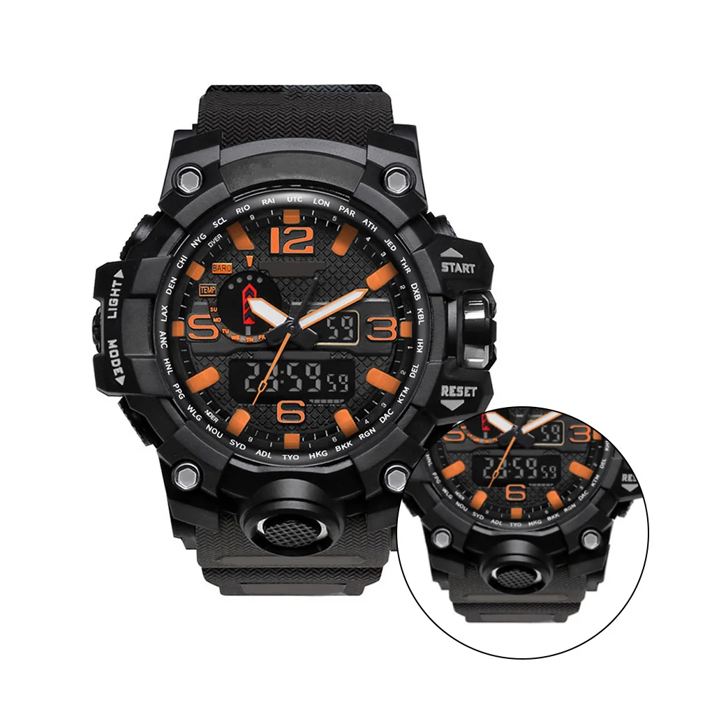 Спортивные часы для мужчин 50 м уличные водонепроницаемые наручные мальчиков
