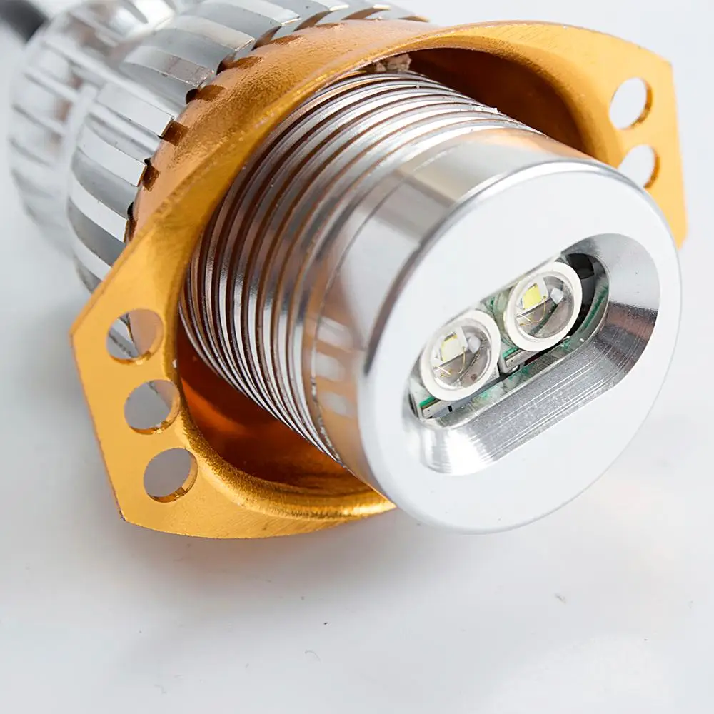 Автомобильные светодиодные габаритные огни глаза ангела супер белые 2*10 Вт 20 для