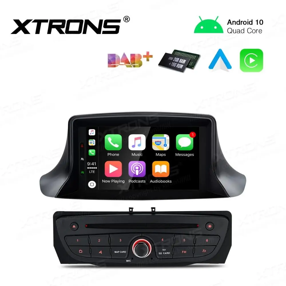 7&quot Android 10.0 OS Car DVD Multimedia GPS System for Renault Megane III / Fluence 2007 2008 2009 2010 2011 2012 2013 2014 2015 |