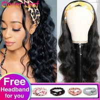 headband wig human hair body wave wig 150 peruvian headband wigs remy glueless head band wigs human hair scarf wig for women