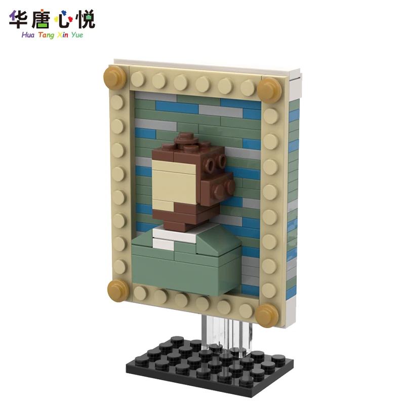 

MOC City Painting Artwork Decoration Model Educational Toys Assemble Building Blocks For Children Cultivate Interest Gift Cities