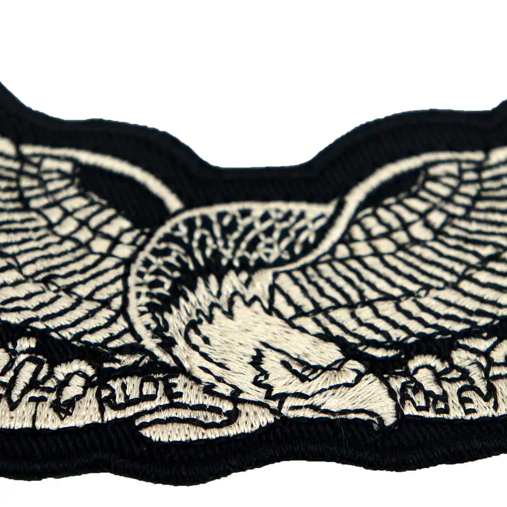 LIVE ездить нашивка с изображением орла вышитая аппликация этикетка для шитья панк