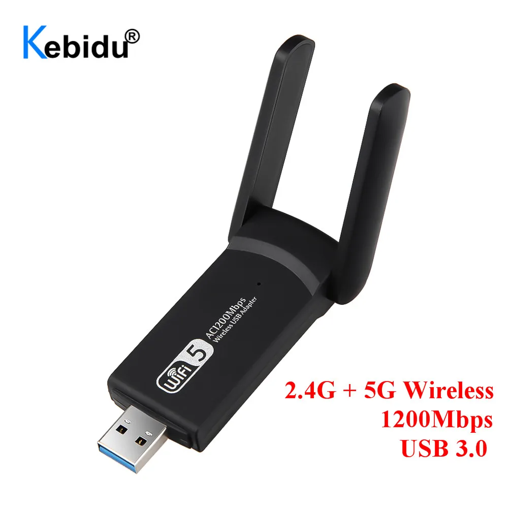 Двухдиапазонный Wi-Fi адаптер 802.11AC RTL8812BU 5 ГГц 2 4 USB 3 0 1200 Мбит/с сетевая карта для