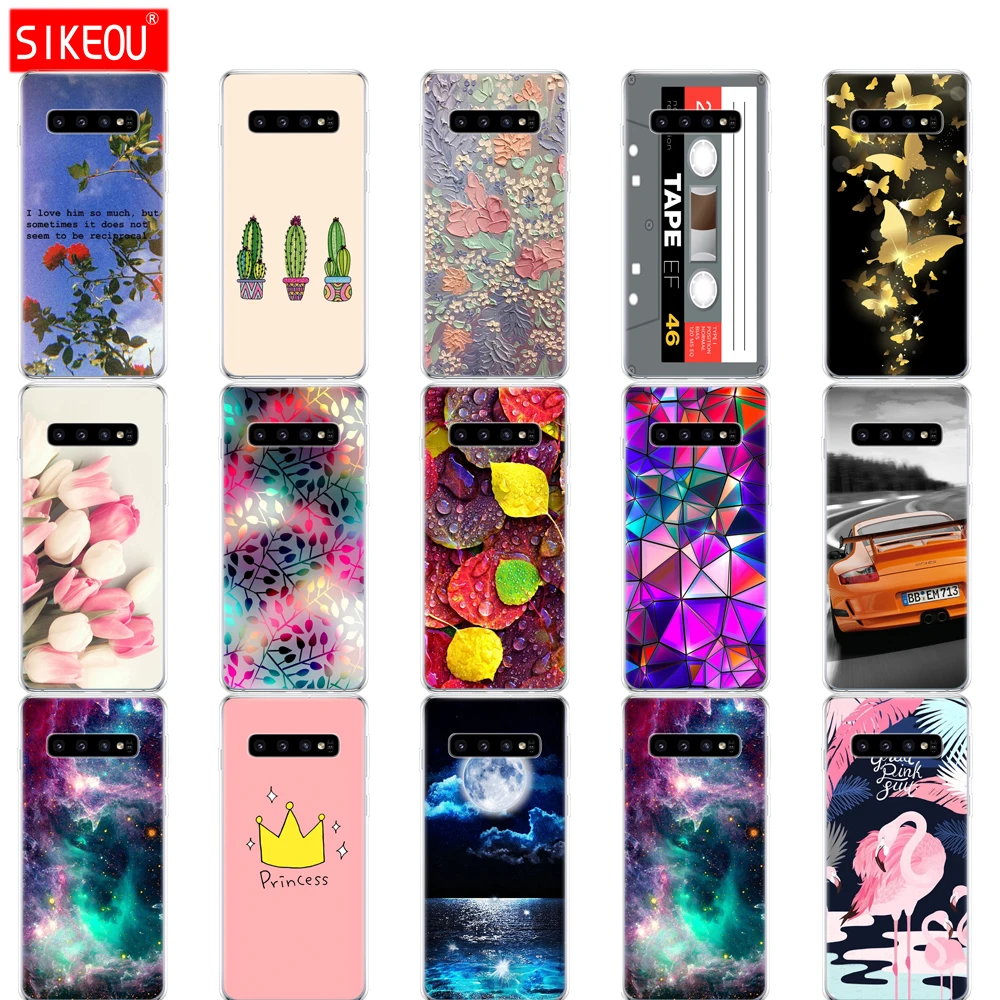 Силиконовый чехол для Samsung Galaxy S10 S10Plus S10E мягкий из ТПУ Plus G975F S 10 SM-G973F | Мобильные
