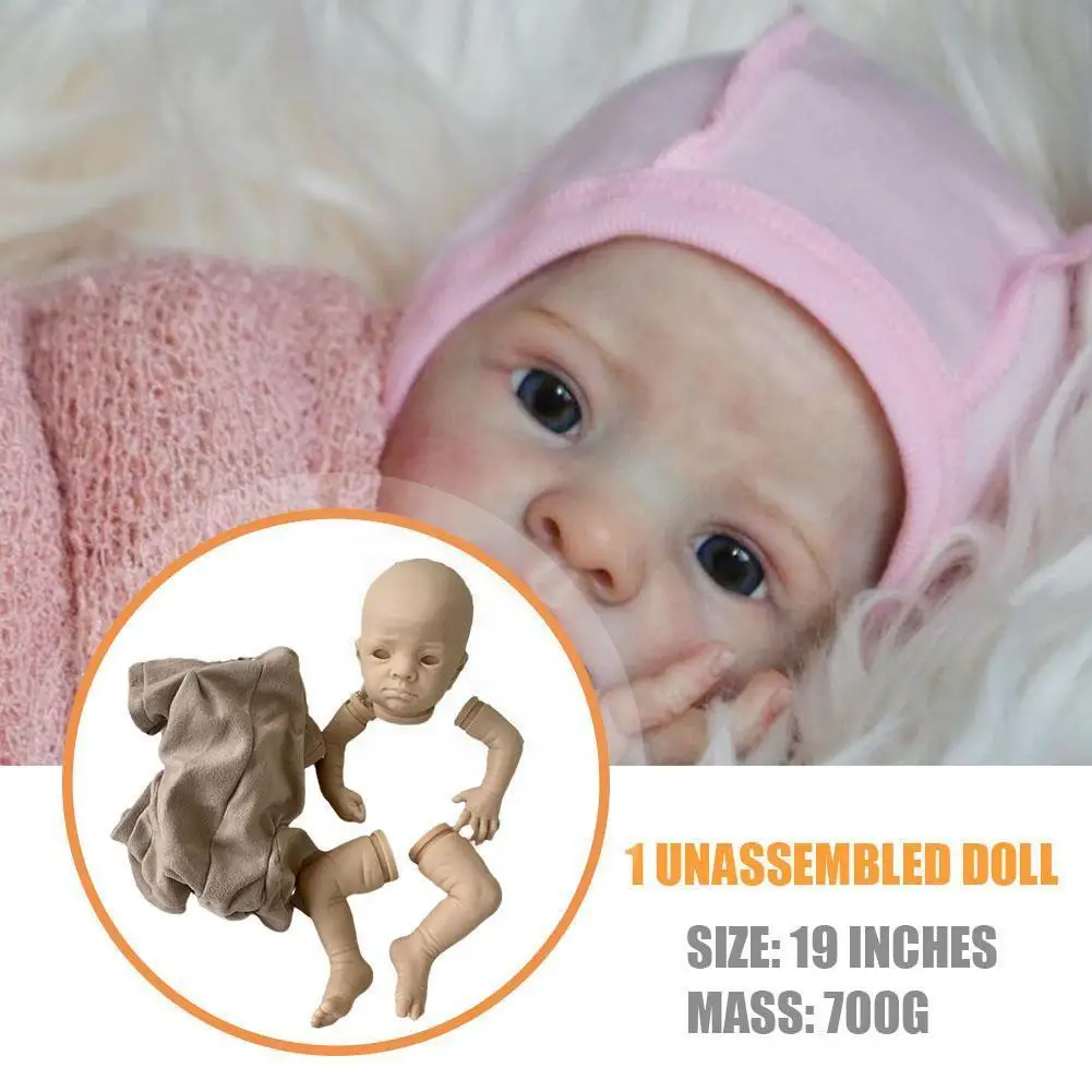 

17inch Reborn Rosa Kit Premie Size With Jointed Cute Diy Body Parts Unfinished Girls A7s0