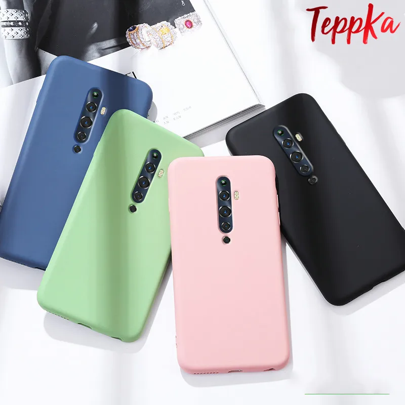 TeppKa для OPPO Reno Ace 2Z 2F 2 чехол телефона жидкий силикон сплошной цвет мягкий